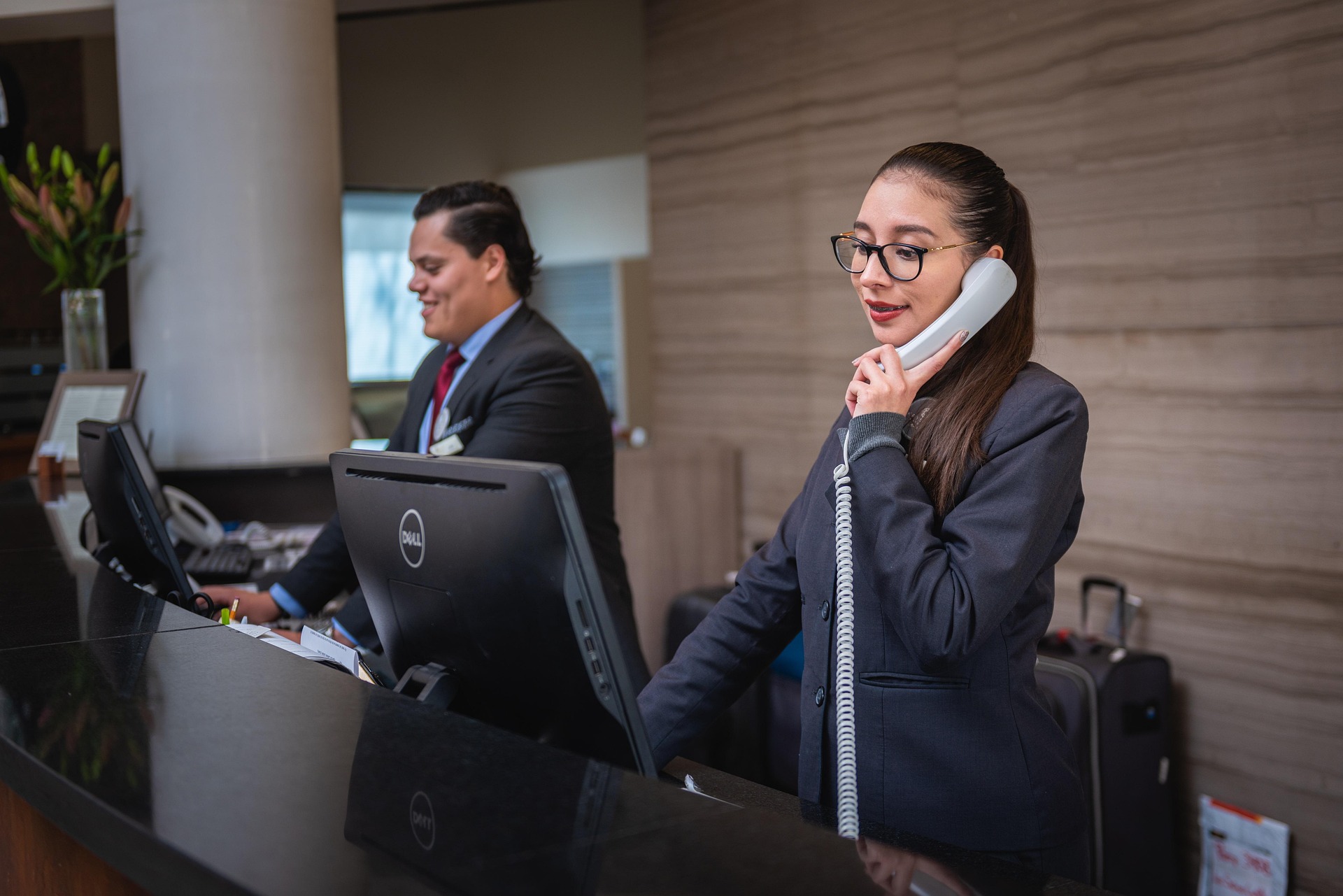 employee on reception from Gloucestershire recruitment agency 